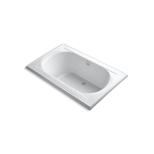 Kohler Bath Tub, 66 in L, 42 in W, White, Acrylic, Center; Center 1169-0 - main